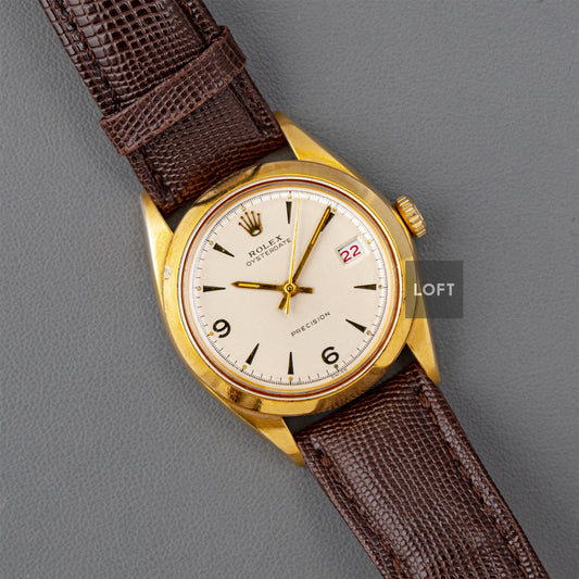 Rolex Oysterdate Precision 6694 Vintage Gold Plated 34mm