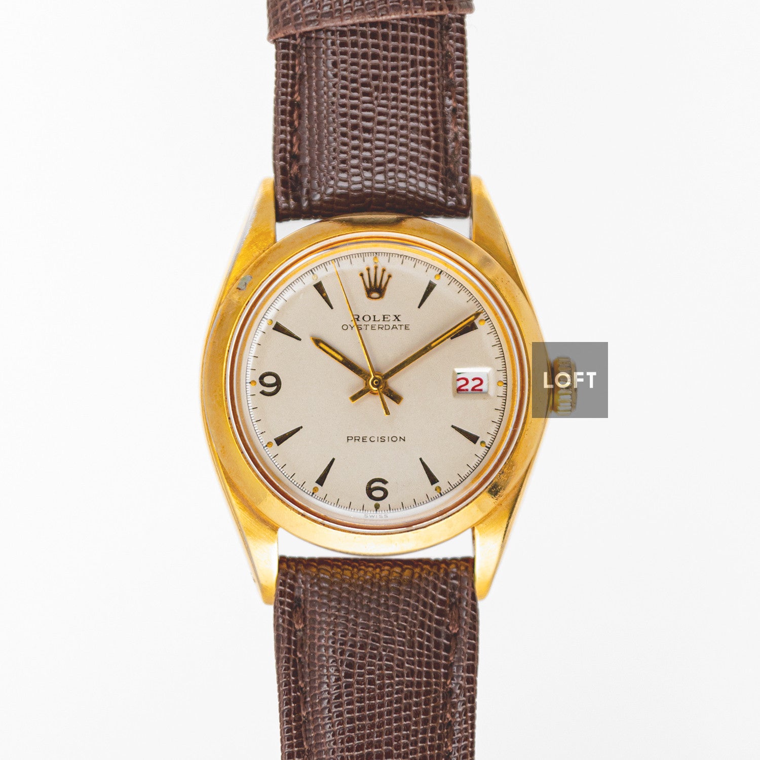 Rolex Oysterdate Precision 6694 Vintage Gold Plated 34mm