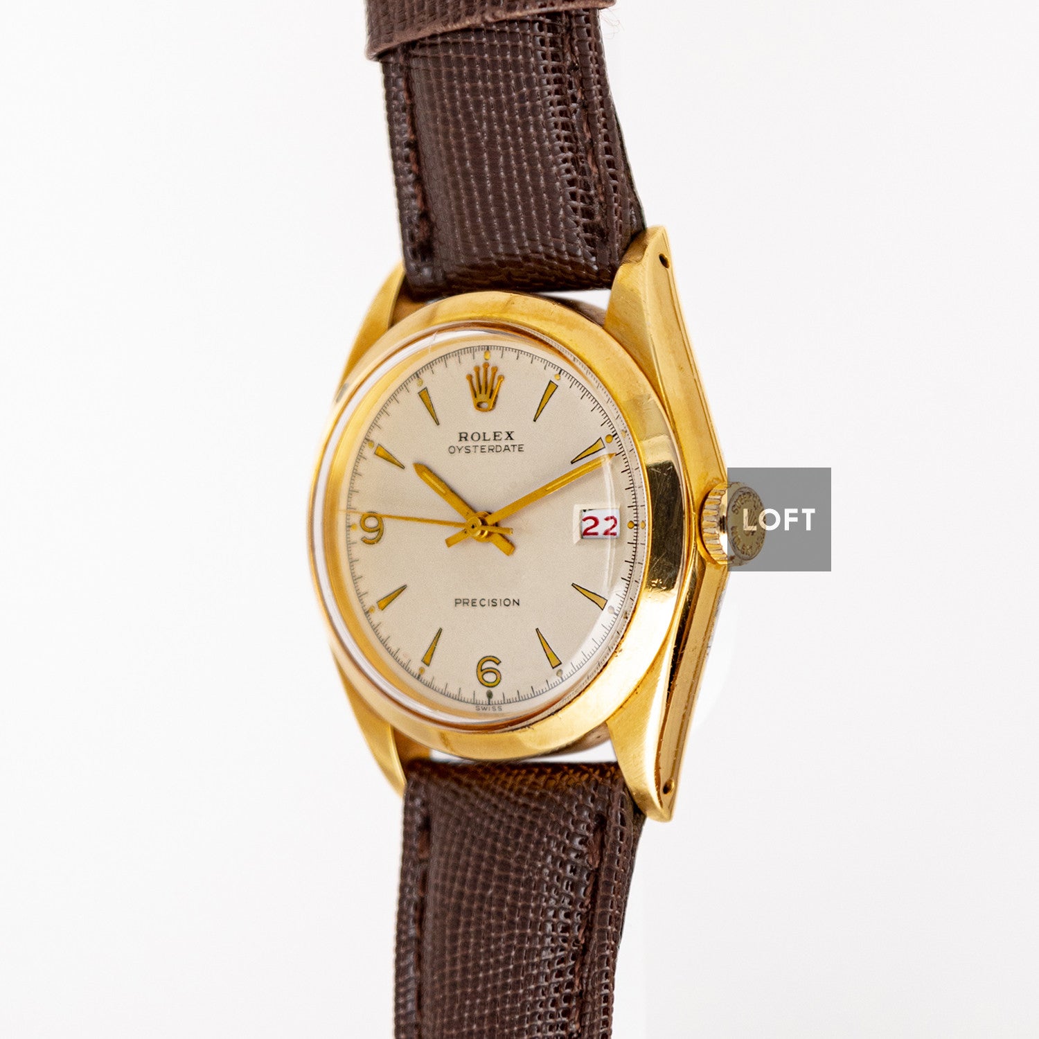 Rolex Oysterdate Precision 6694 Vintage Gold Plated 34mm
