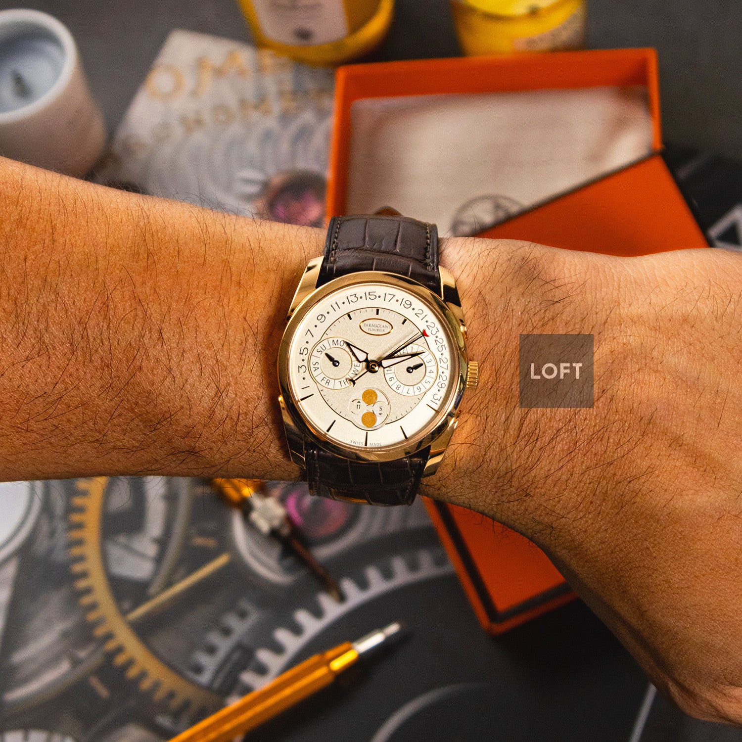 Parmigiani Fleurier Tonda Quator Retrograde Annual Calendar 40mm