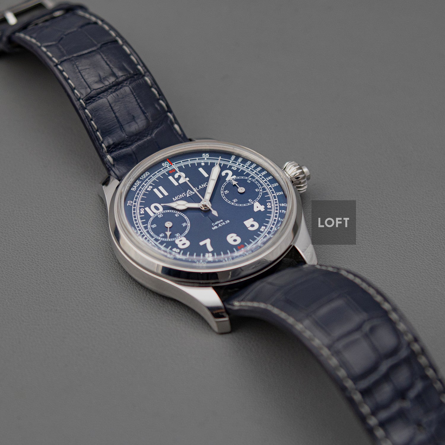 Montblanc 1858 Chronograph Tachymeter Blue 44mm