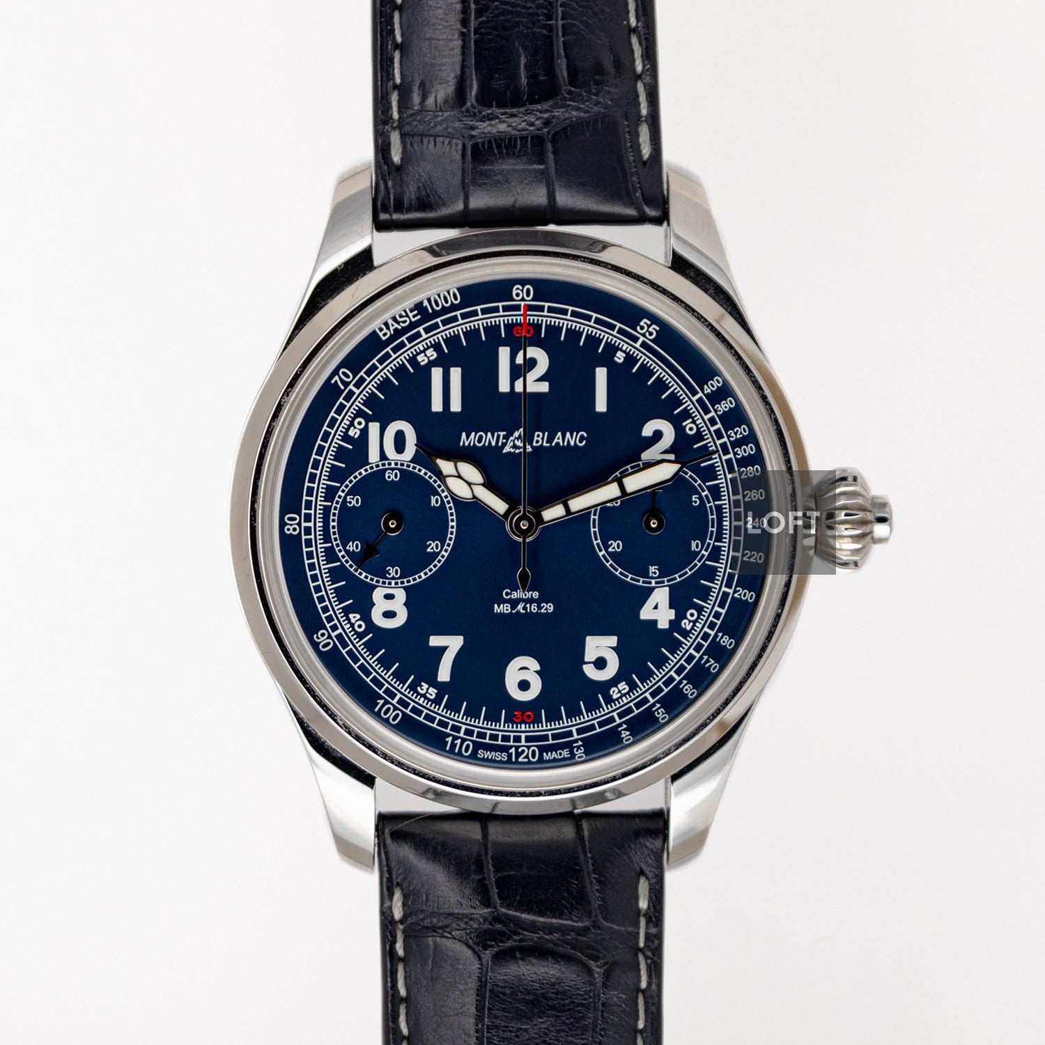 Montblanc 1858 Chronograph Tachymeter Blue 44mm