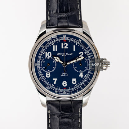 Montblanc 1858 Chronograph Tachymeter Blue 44mm