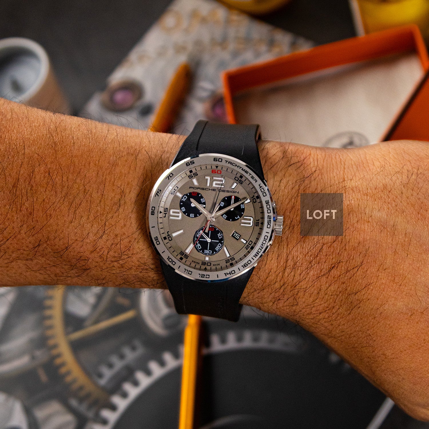 Porsche Design P6320 Flat Six Quartz Chronograph 44mm