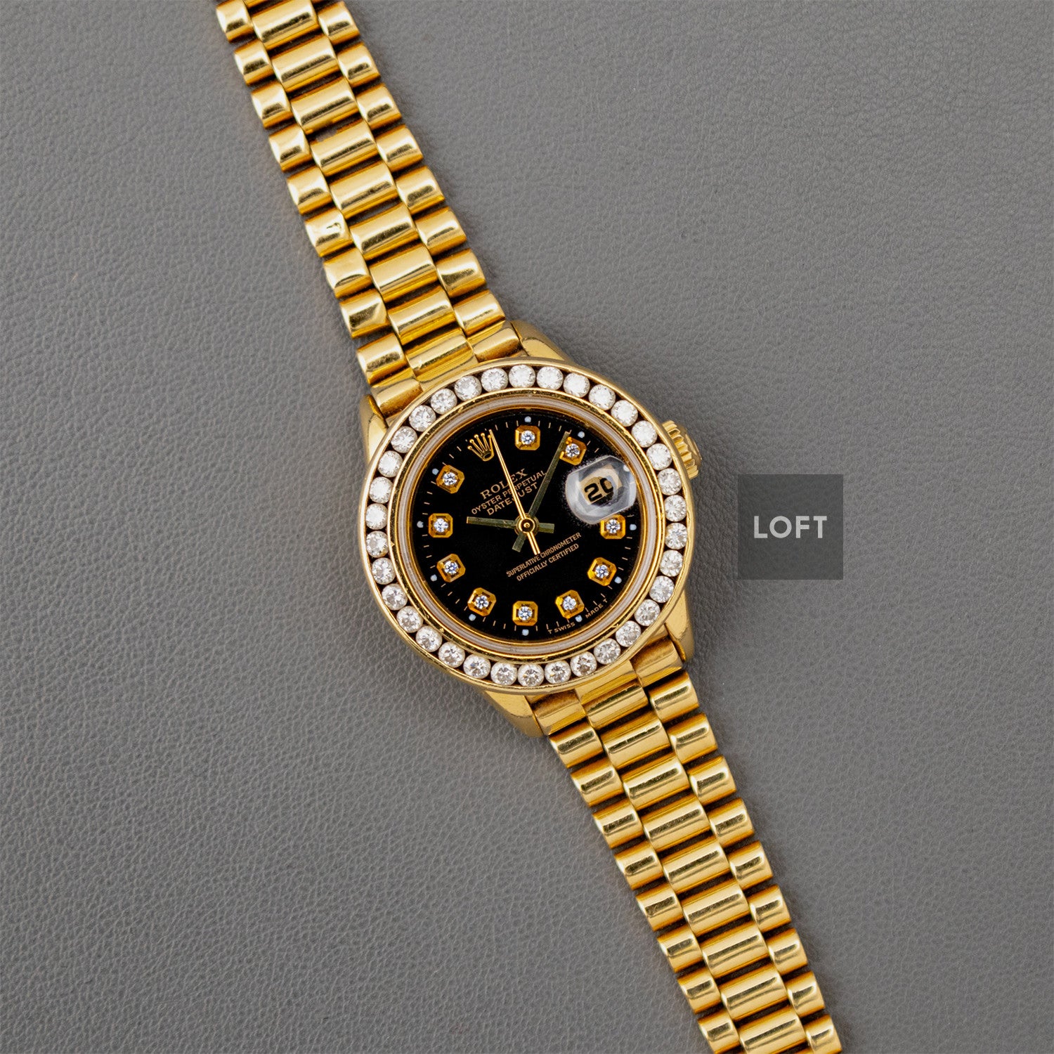Rolex Datejust 6917 Presidential Yellow Gold Diamonds 26mm