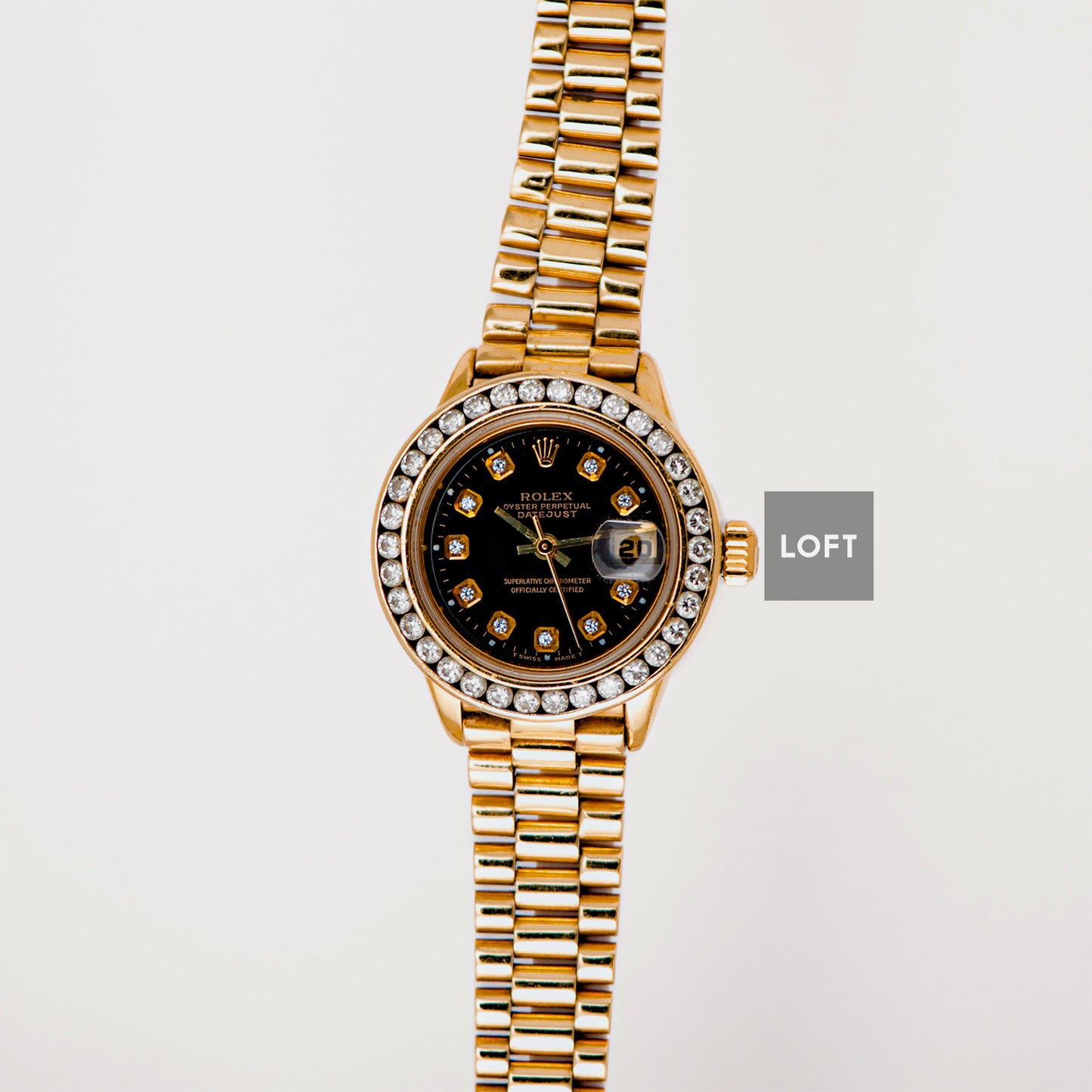 Rolex Datejust 6917 Presidential Yellow Gold Diamonds 26mm