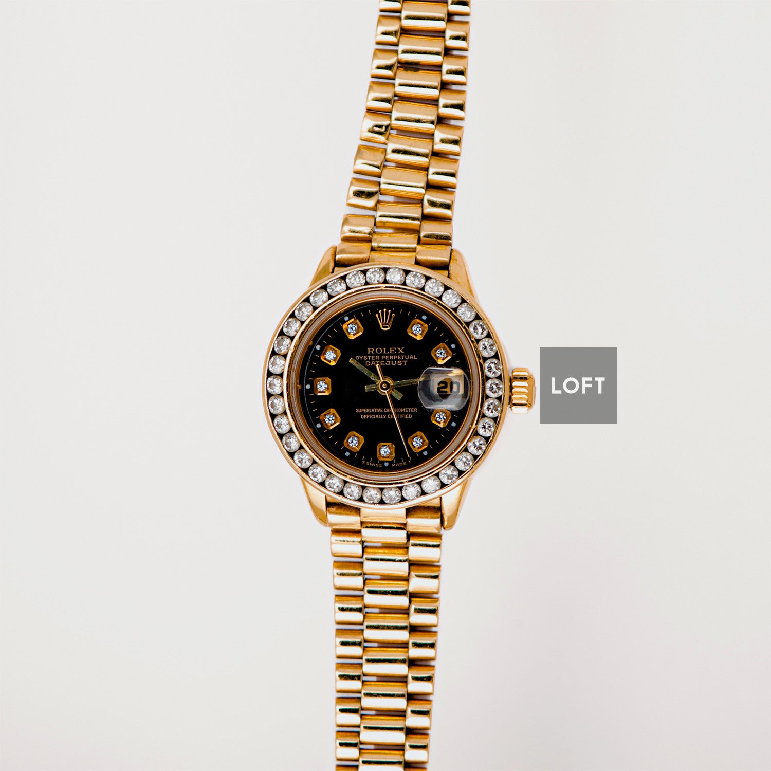 Rolex Datejust 6917 Presidential Yellow Gold Diamonds 26mm