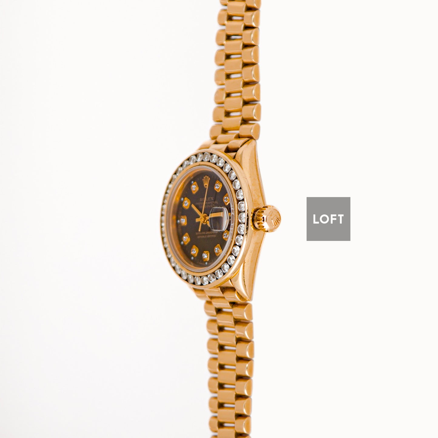 Rolex Datejust 6917 Presidential Yellow Gold Diamonds 26mm