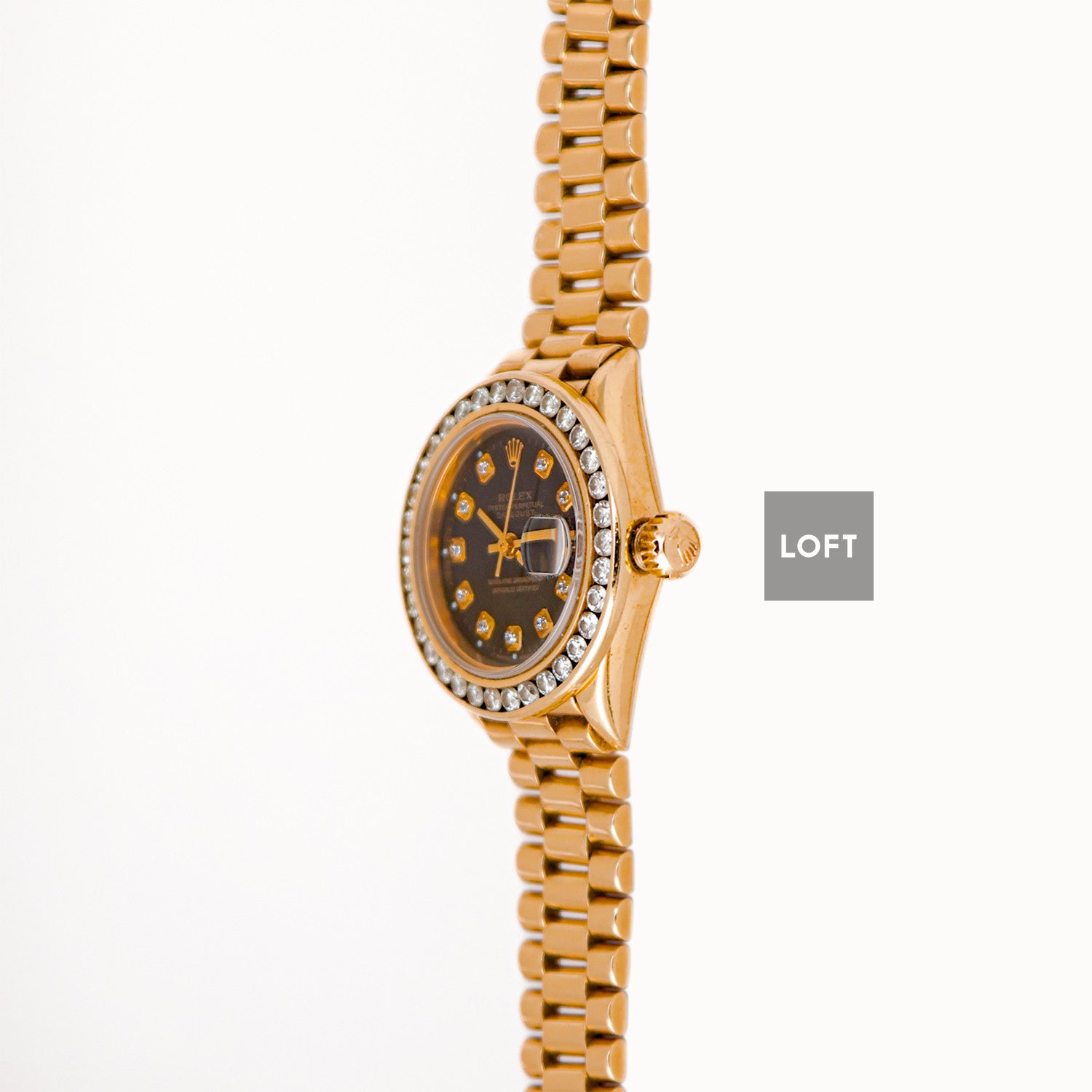 Rolex Datejust 6917 Presidential Yellow Gold Diamonds 26mm