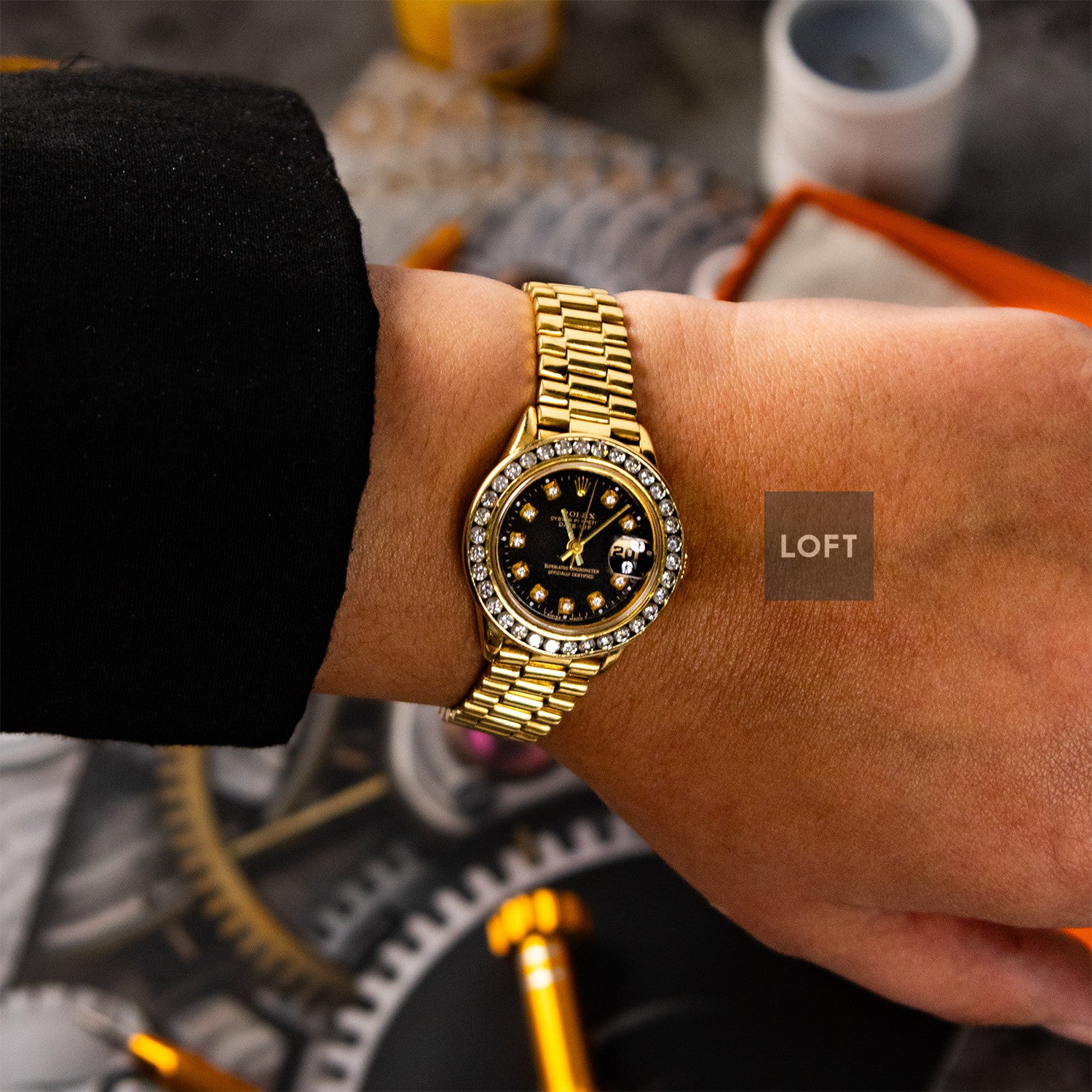 Rolex Datejust 6917 Presidential Yellow Gold Diamonds 26mm