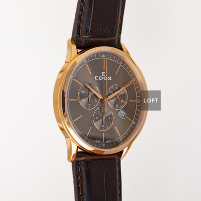Edox Les Vauberts Chronograph Date Quartz 42mm