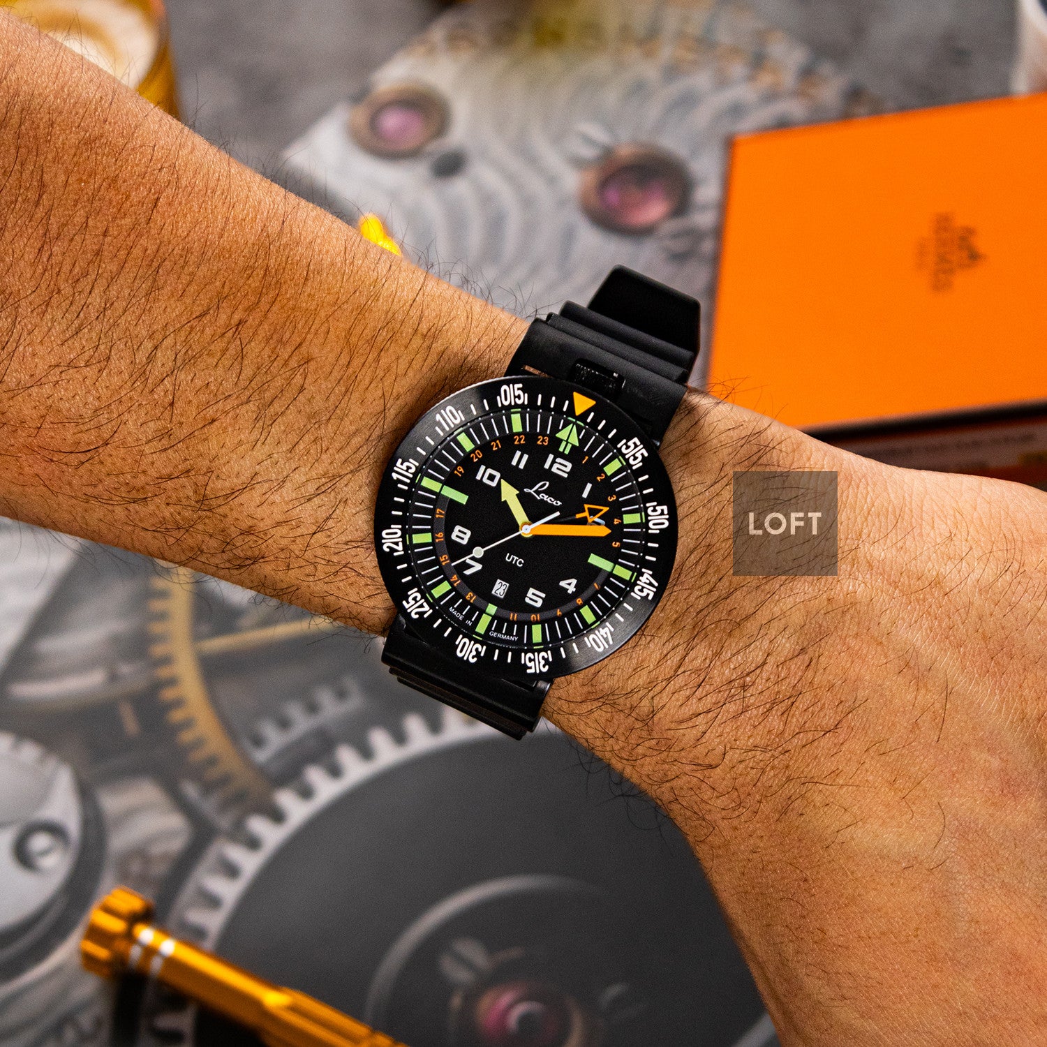 Laco Squad Atacama Quartz UTC Black PVD 46mm