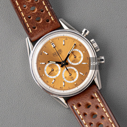 Heuer Carrera 1964 Lemania Salmon 36mm