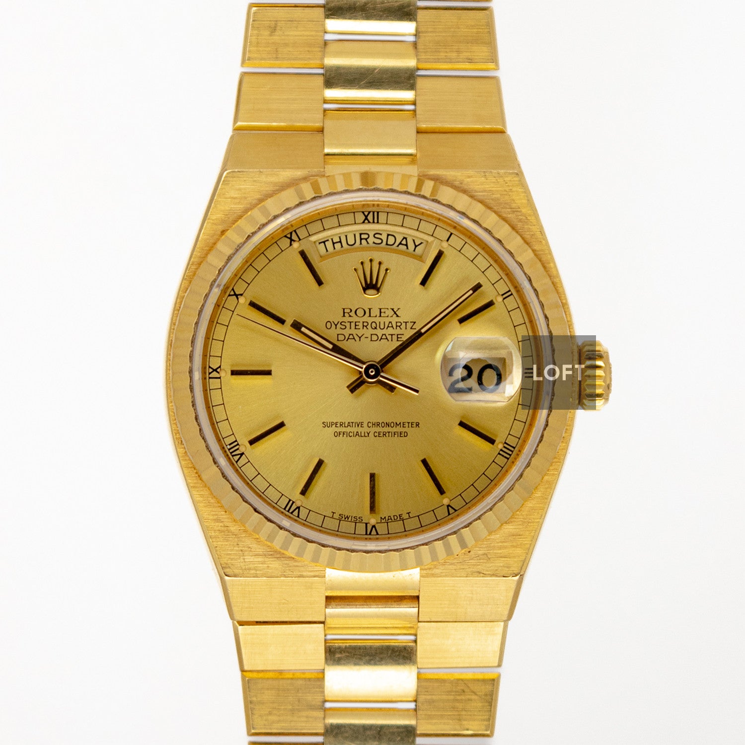 Rolex Oysterquartz Day-Date 19018 Yellow Gold 36mm