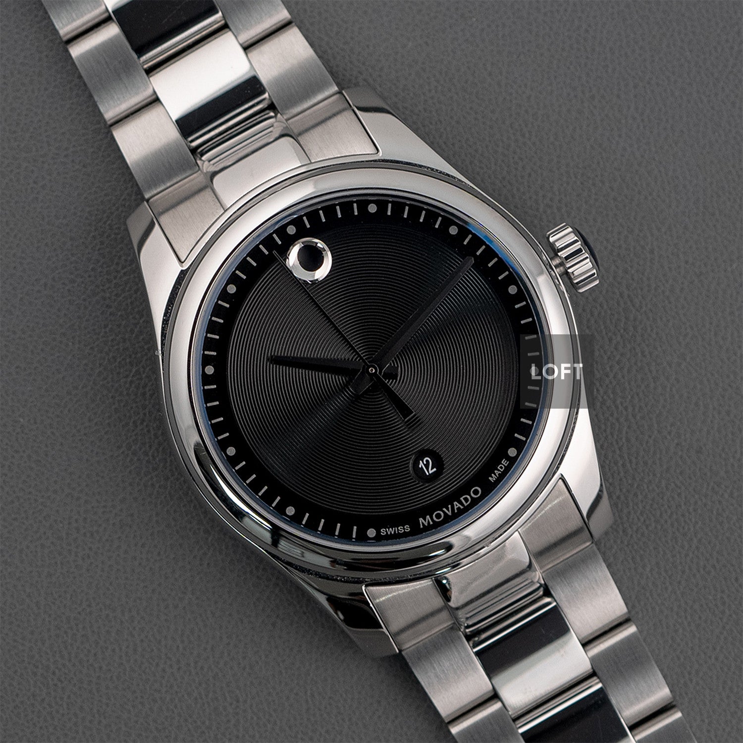 Movado Museum Sportivo Black Dial Quartz 40mm