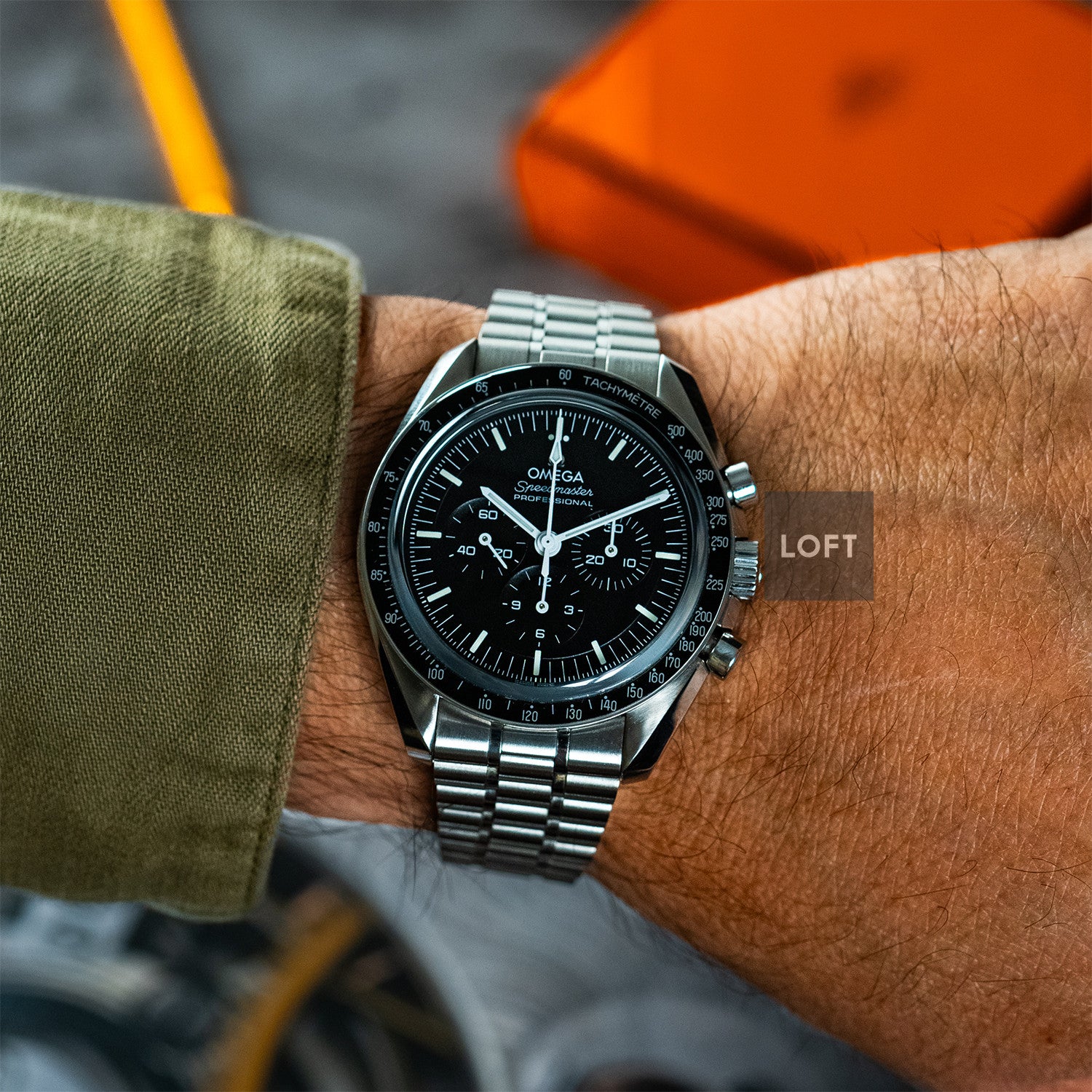 OMEGA Speedmaster 自動巻き ブラック Omega Speedmaster Dark Side of the Moon 44.25mm – LOFT