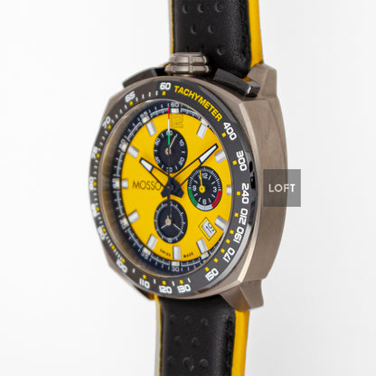 Mosso Italia Bull Head Quartz Chronograph Yellow 42mm
