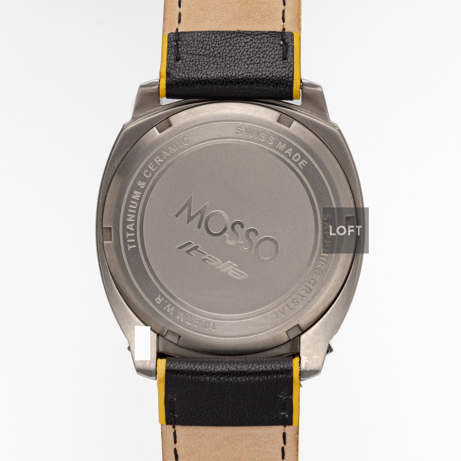 Mosso Italia Bull Head Quartz Chronograph Yellow 42mm