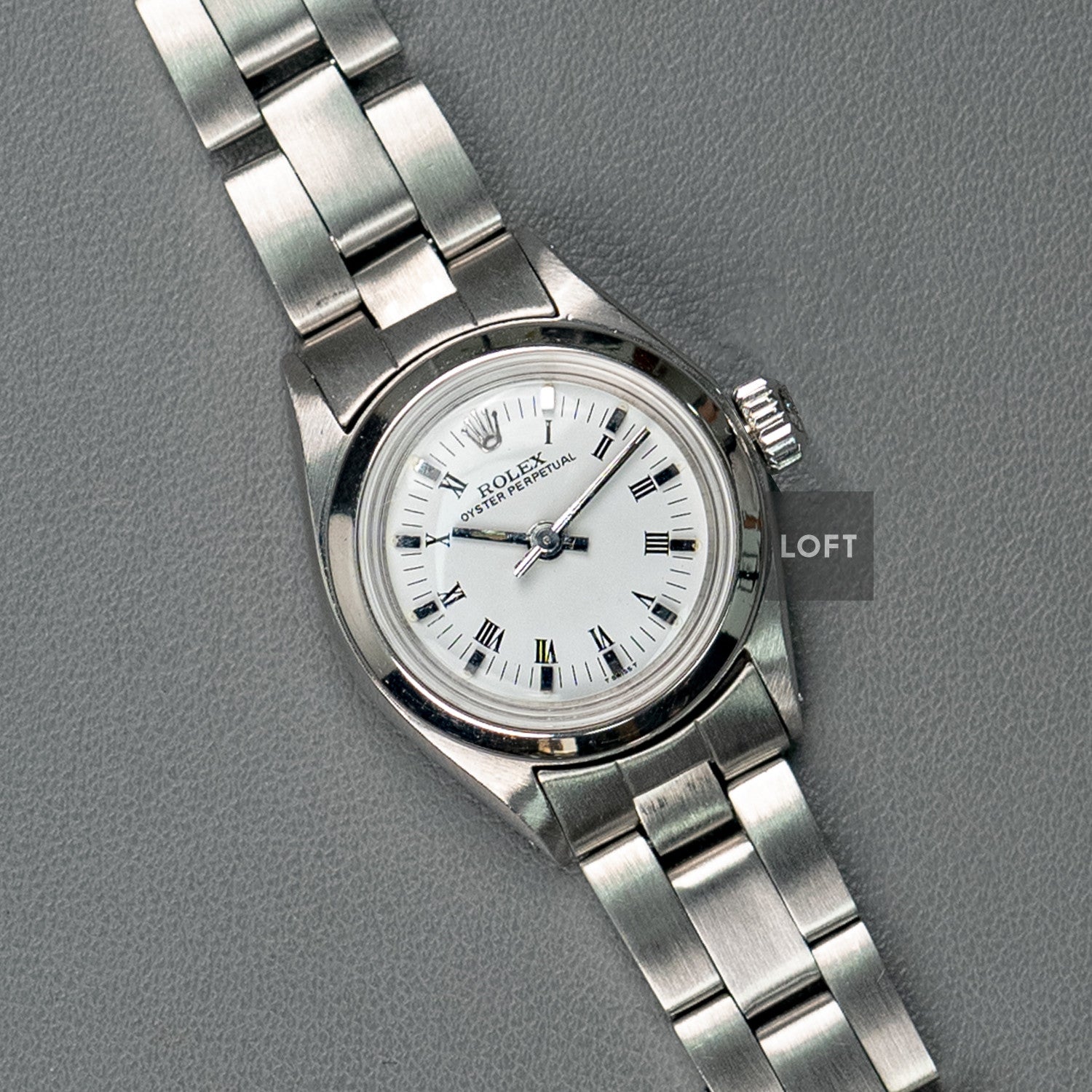 Rolex Oyster Perpetual 6618 Roman White 24mm