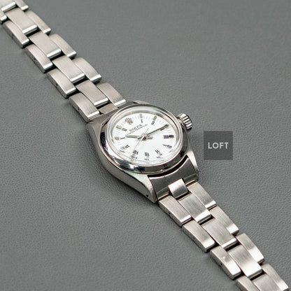 Rolex Oyster Perpetual 6618 Roman White 24mm