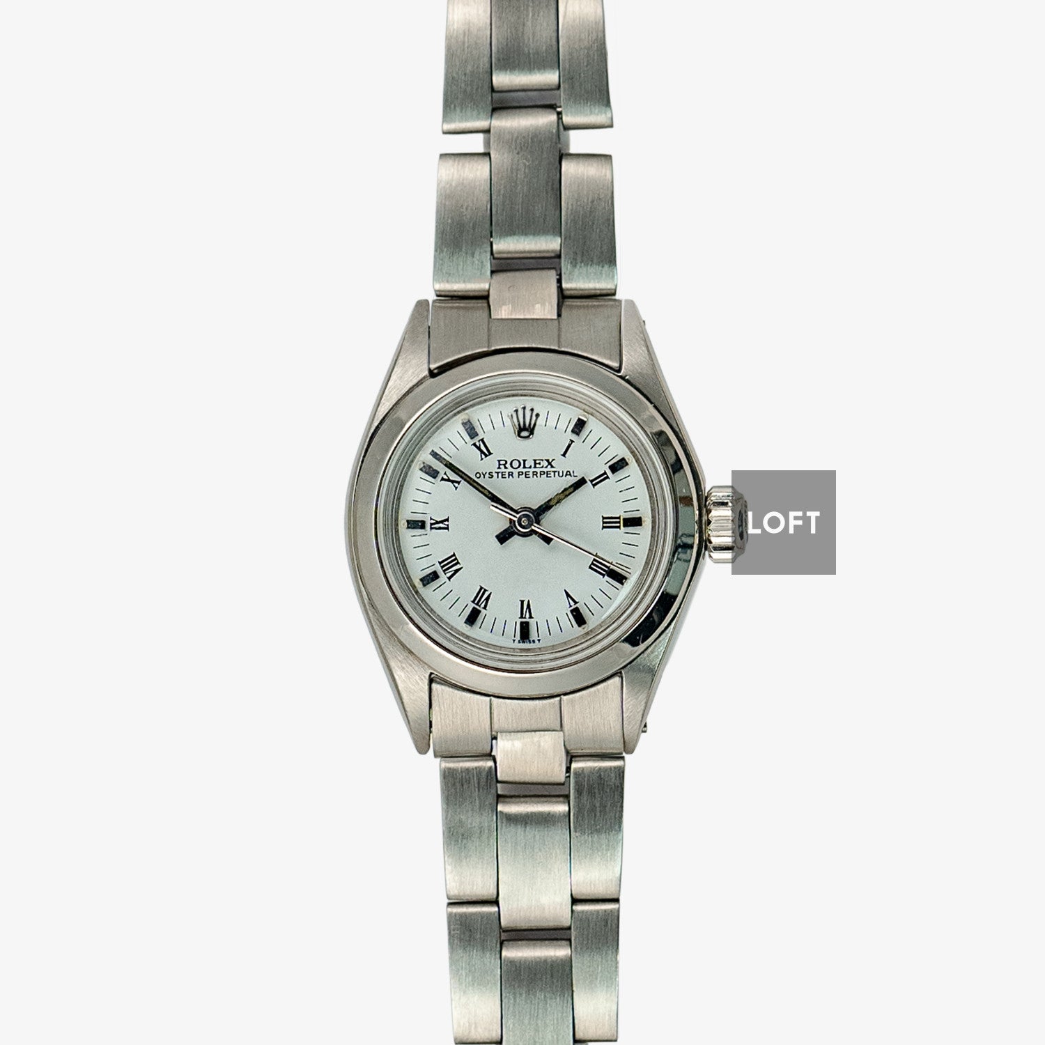 Rolex Oyster Perpetual 6618 Roman White 24mm