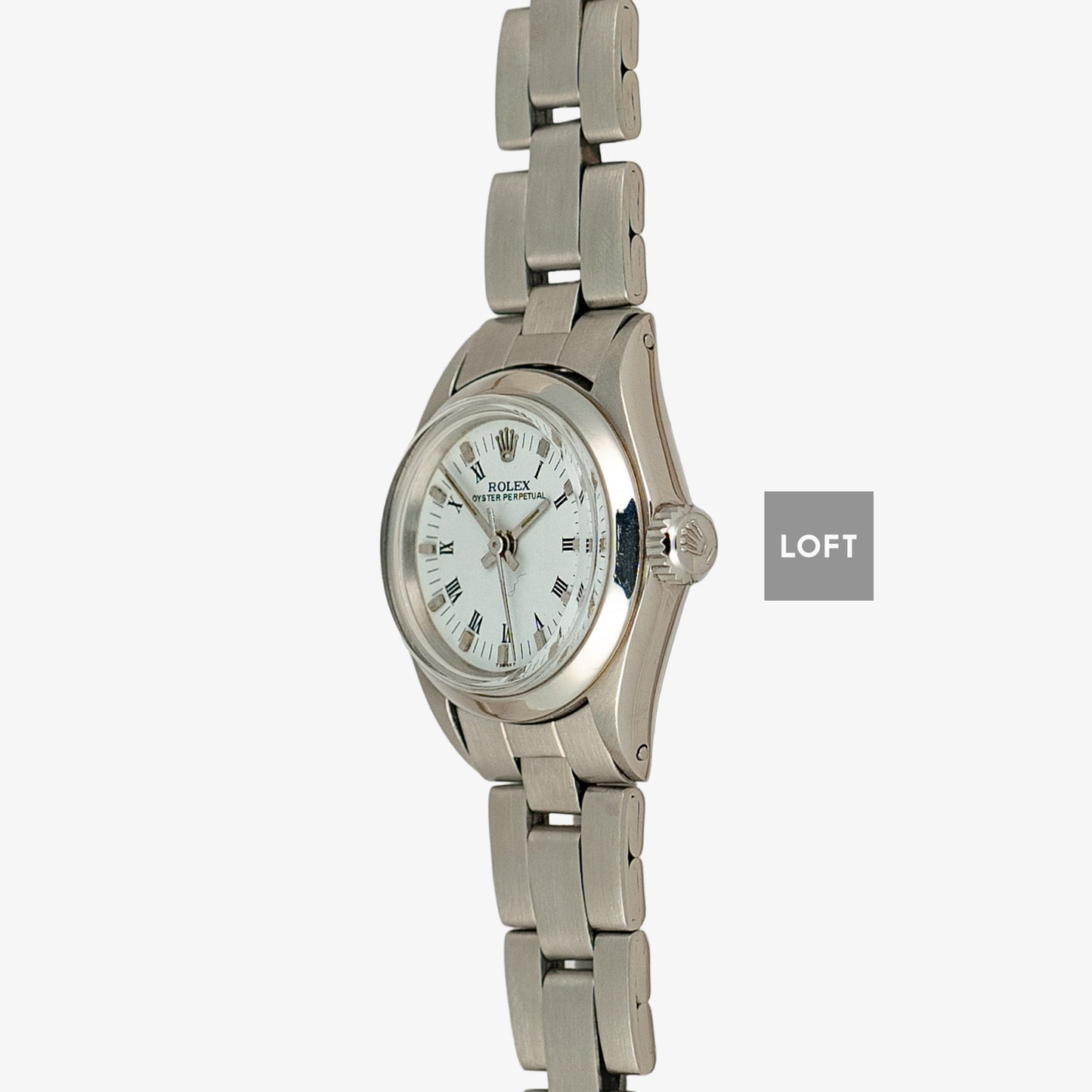 Rolex Oyster Perpetual 6618 Roman White 24mm