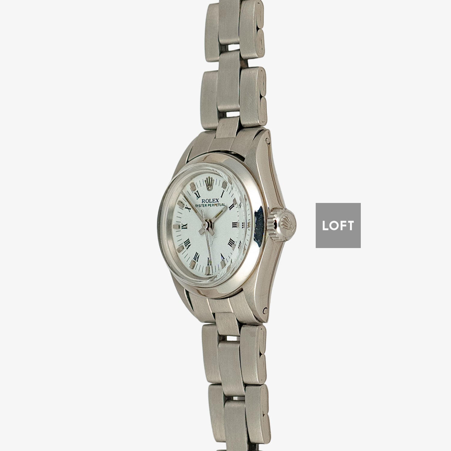 Rolex Oyster Perpetual 6618 Roman White 24mm
