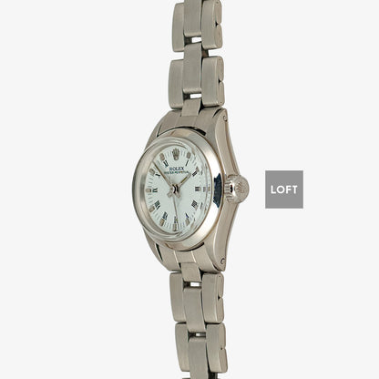Rolex Oyster Perpetual 6618 Roman White 24mm