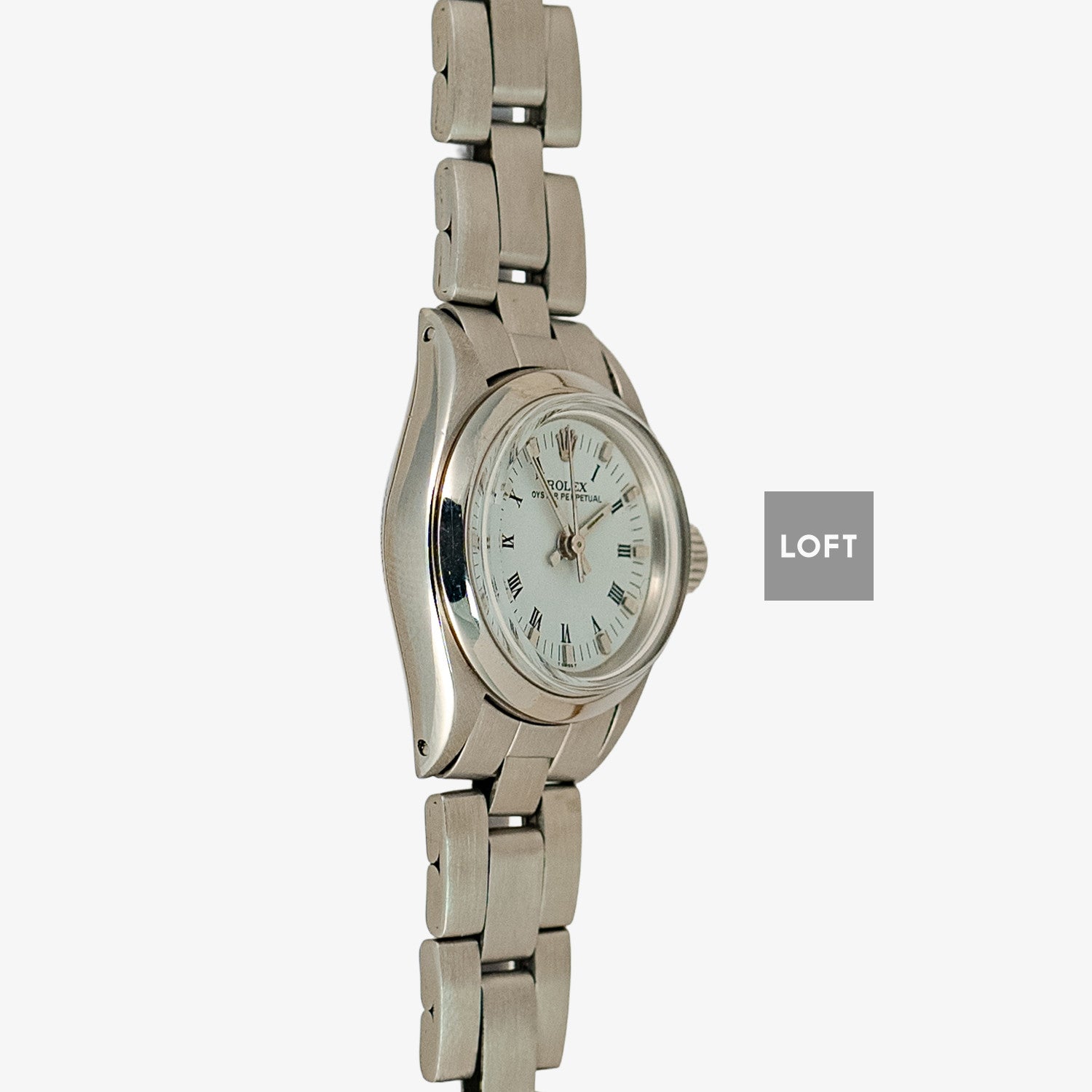 Rolex Oyster Perpetual 6618 Roman White 24mm