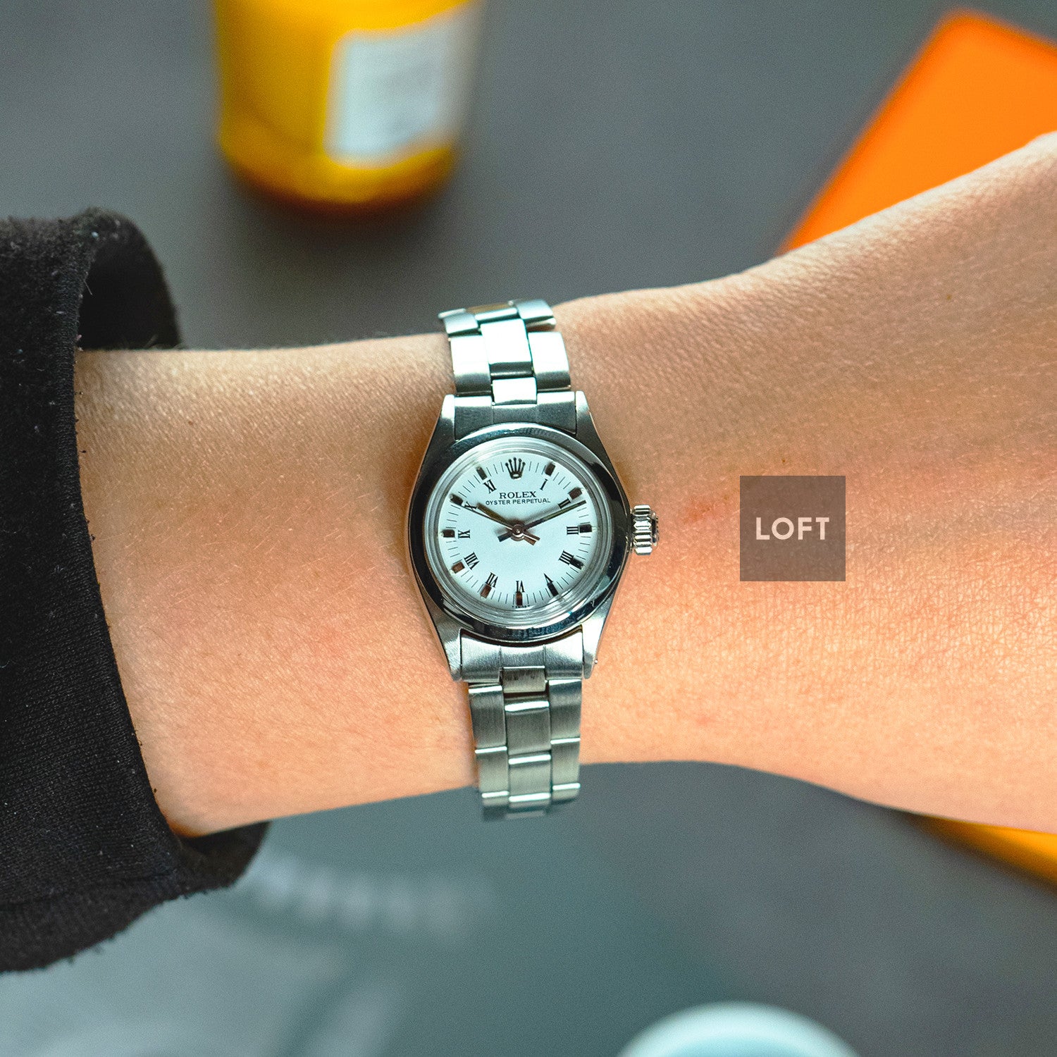 Rolex Oyster Perpetual 6618 Roman White 24mm