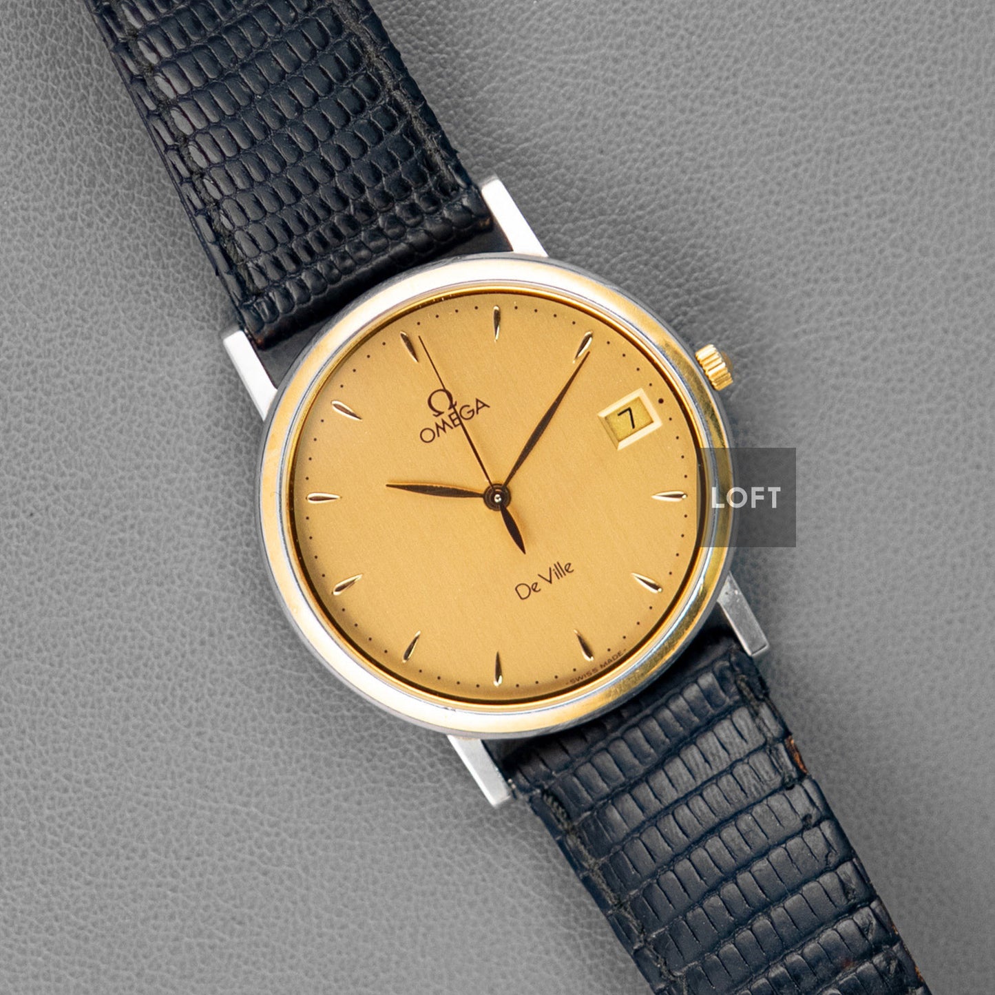 Omega De Ville Quartz Golden Dial Vintage 36mm