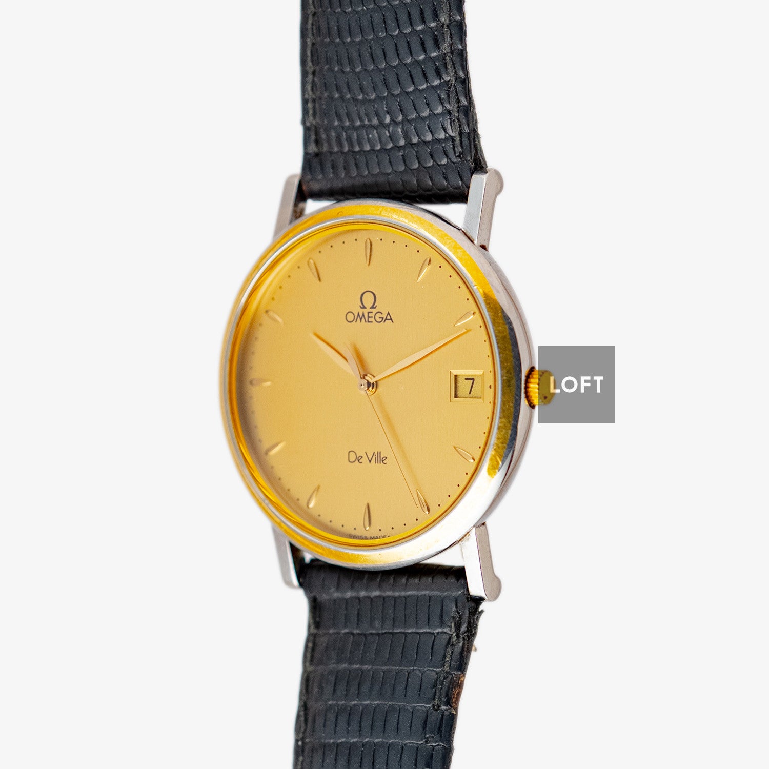 Omega De Ville Quartz Golden Dial Vintage 36mm
