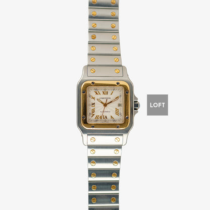 Cartier Santos Galbée Automatic Date Silver Dial 29mm