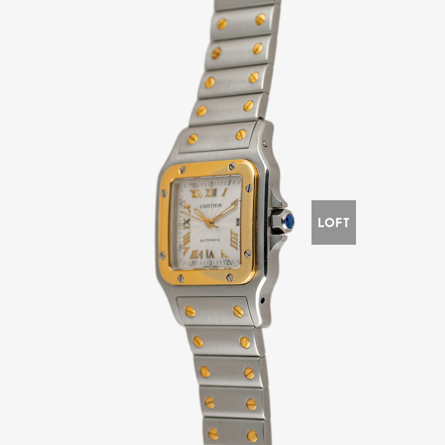 Cartier Santos Galbée Automatic Date Silver Dial 29mm