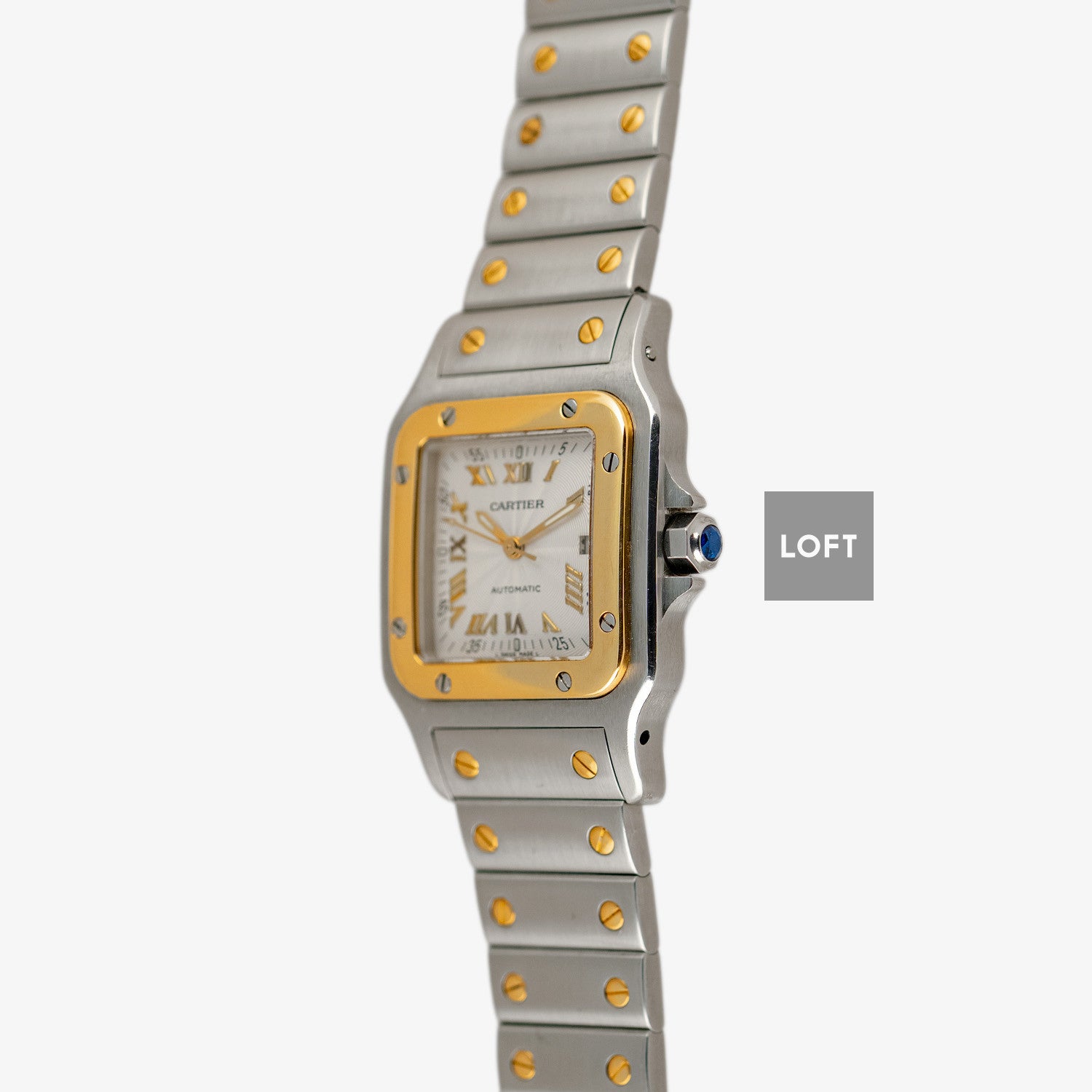 Cartier Santos Galbée Automatic Date Silver Dial 29mm