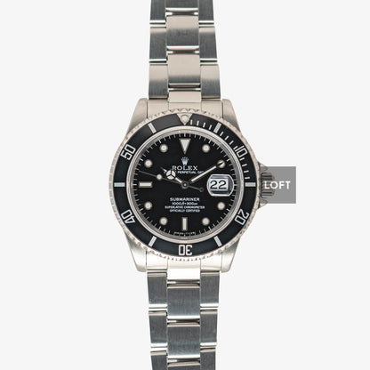 Rolex Submariner Date 16610 Tritium Black Dial 40mm
