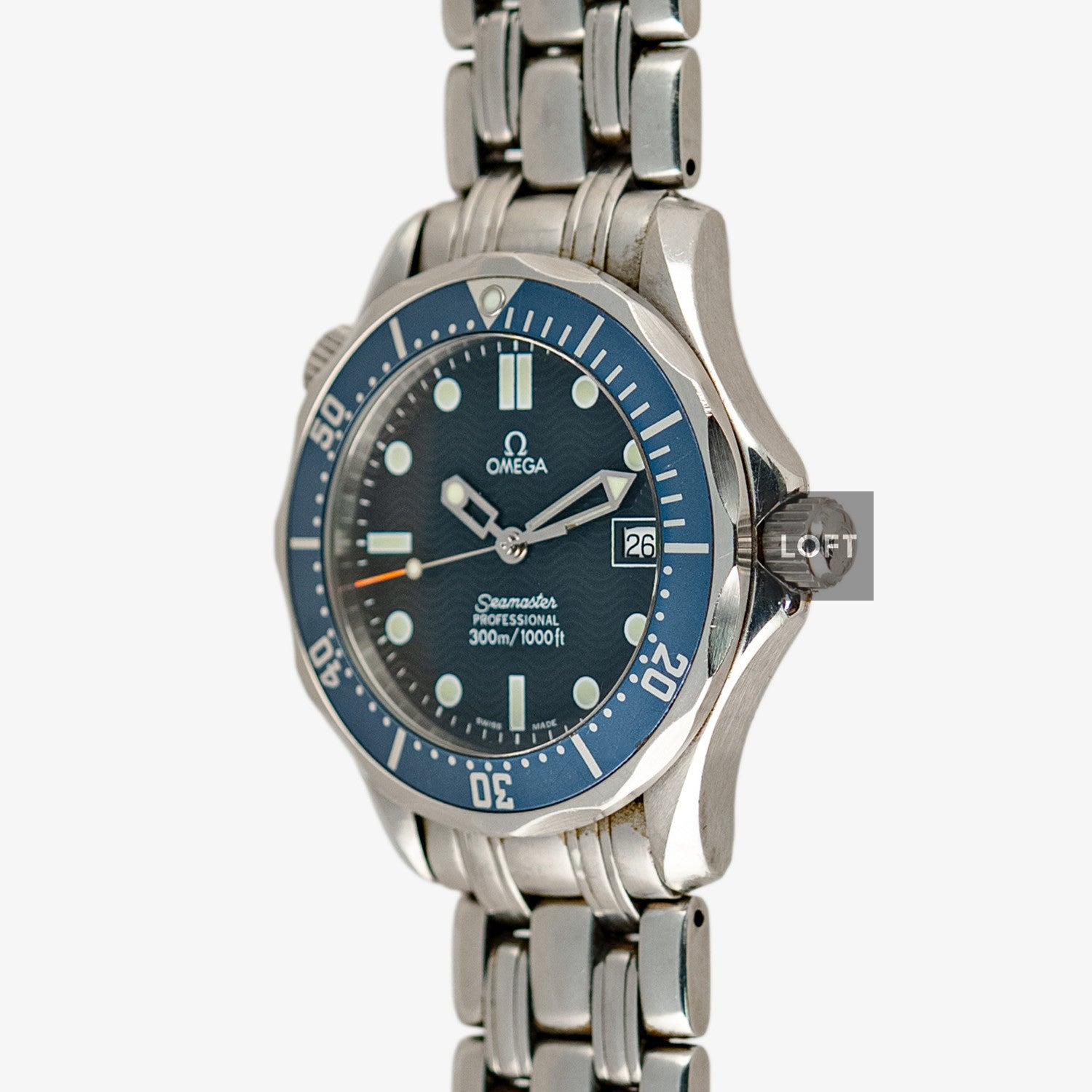 時計 OMEGA Seamaster オメガ/シーマスターデヴィルデイト/クロスラインシルバー