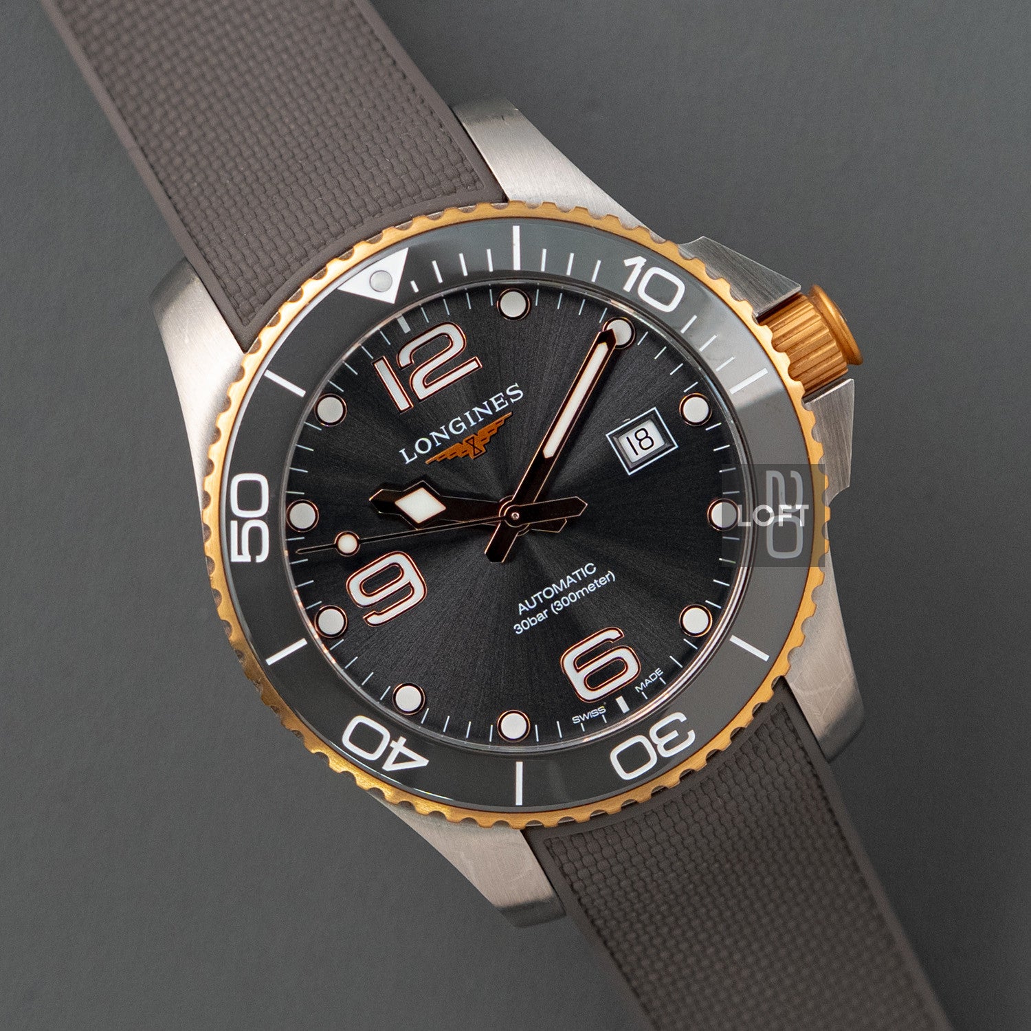Longines HydroConquest Automatic Grey Dial 41mm