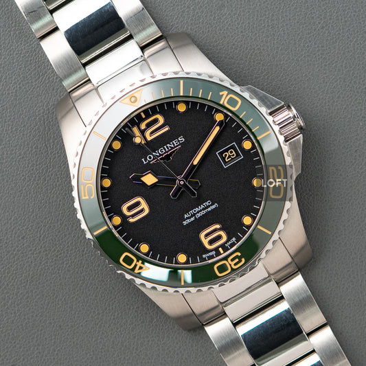 Longines HydroConquest Automatic Green Bezel 41mm