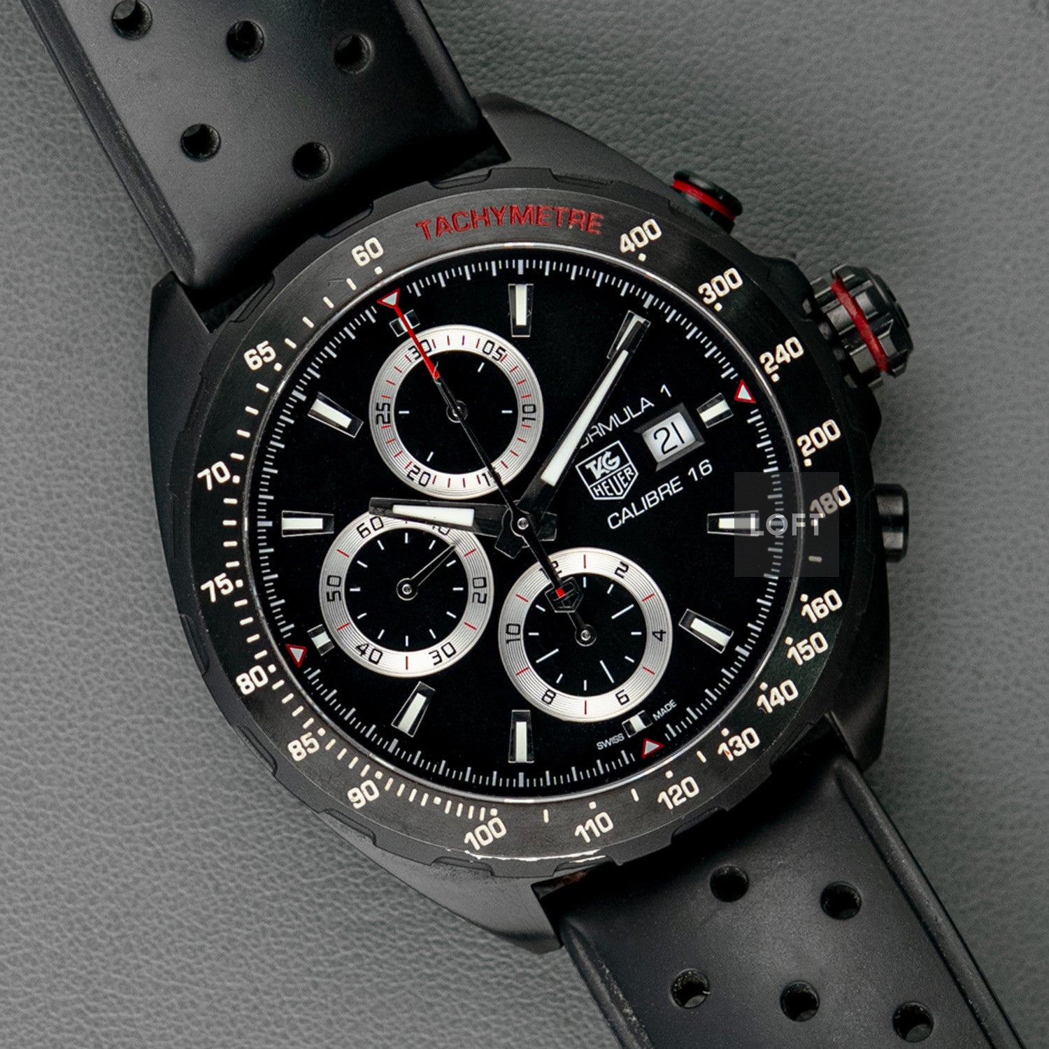 TAG Heuer ブラックダイアル 時計 TAG Heuer Aquaracer 300M Quartz Date Black Dial 41 mm – LOFT