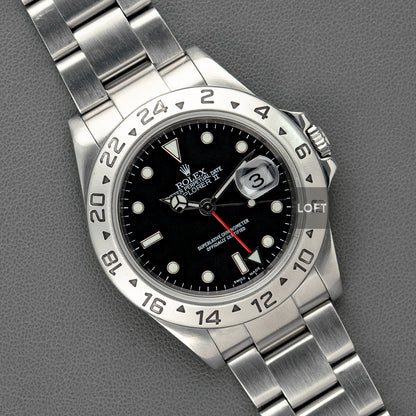 Rolex Explorer II 16570 Black Dial Super-Luminova 40mm