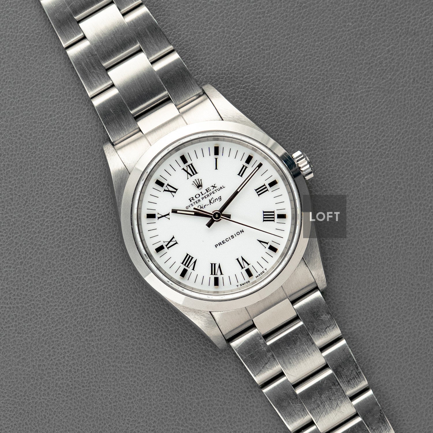 Rolex Air-King Precision 14000 Automatic White Dial 34 mm