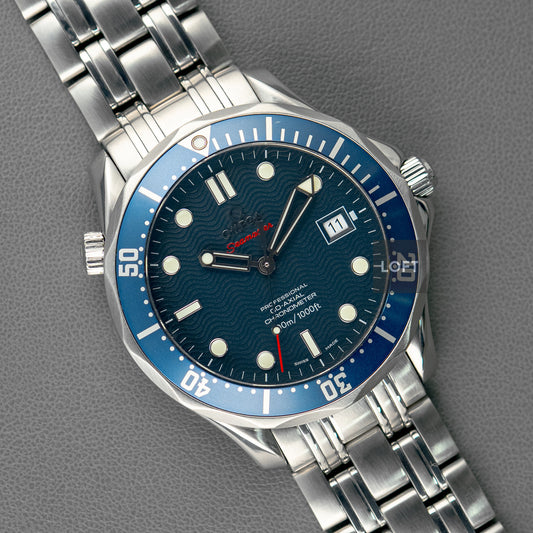Omega Seamaster Diver 300M Automatic Date Blue Dial 41mm