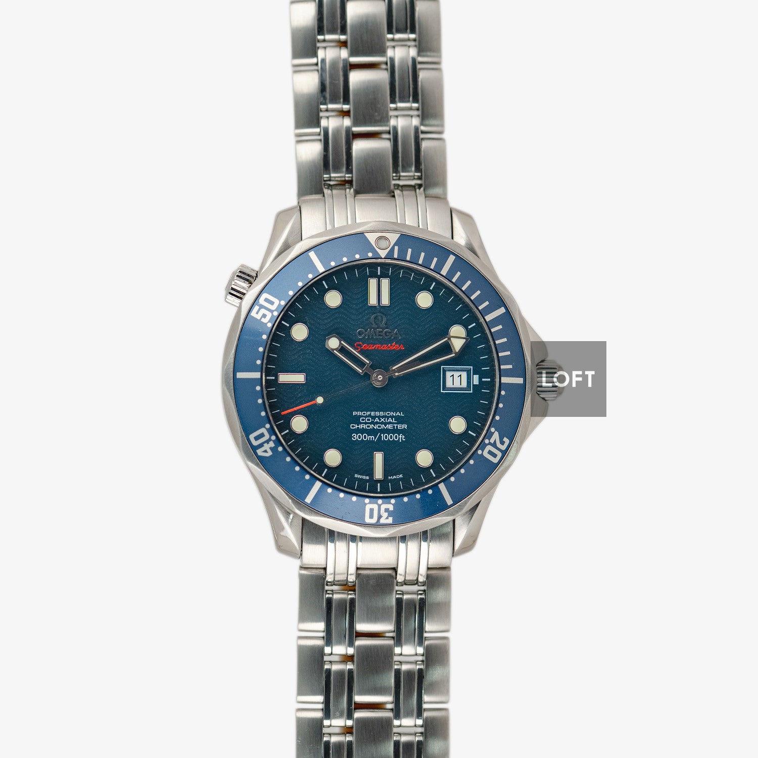 Omega Seamaster Diver 300M Automatic Date Blue Dial 41mm