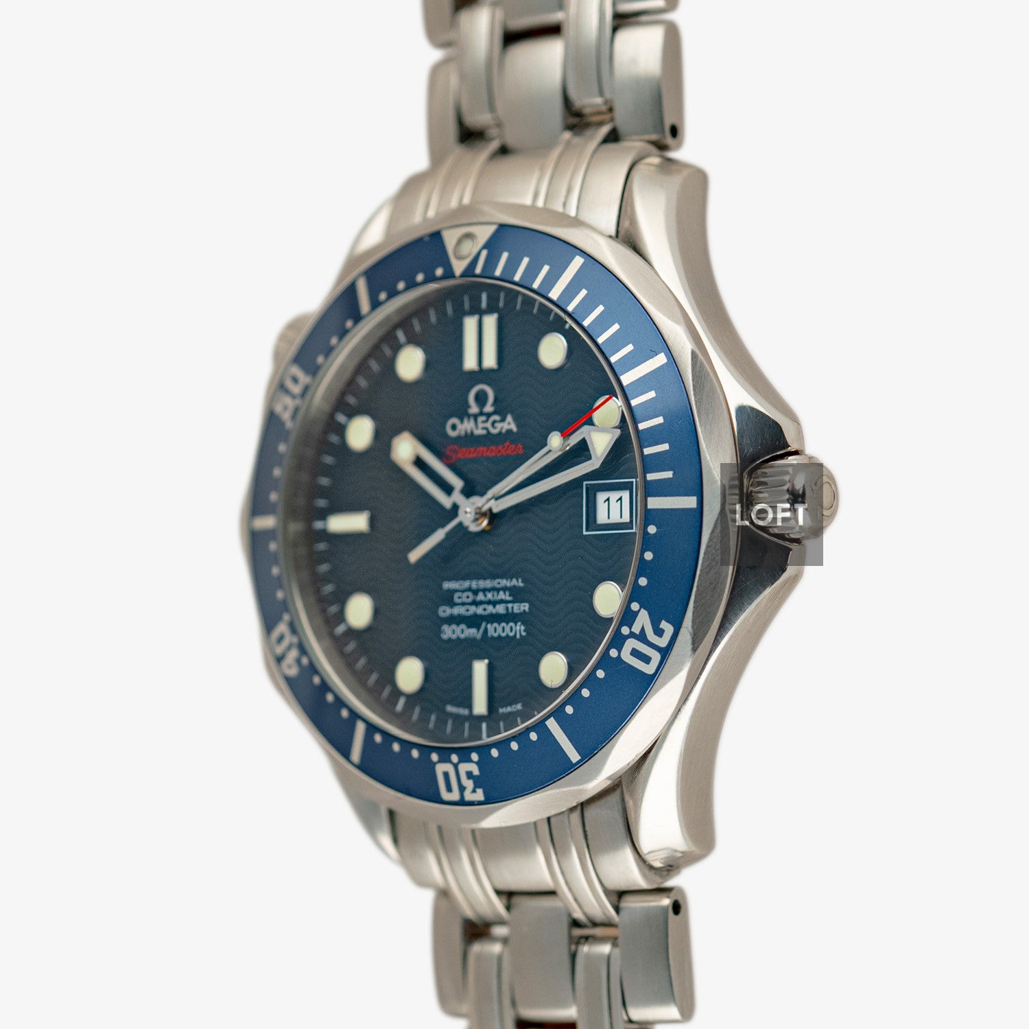 Omega Seamaster Diver 300M Automatic Date Blue Dial 41mm