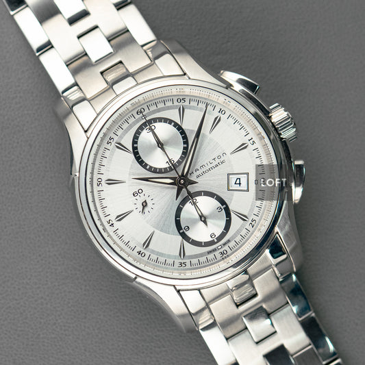 Hamilton Jazzmaster Automatic Chronograph Silver Dial 40mm