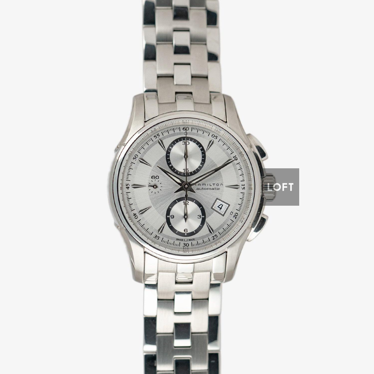 Hamilton Jazzmaster Automatic Chronograph Silver Dial 40mm