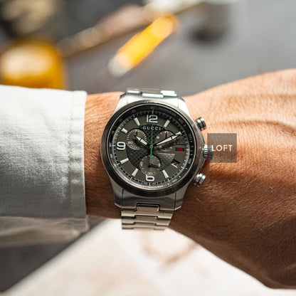 Gucci G‑Timeless Quartz Chronograph Grey 44mm