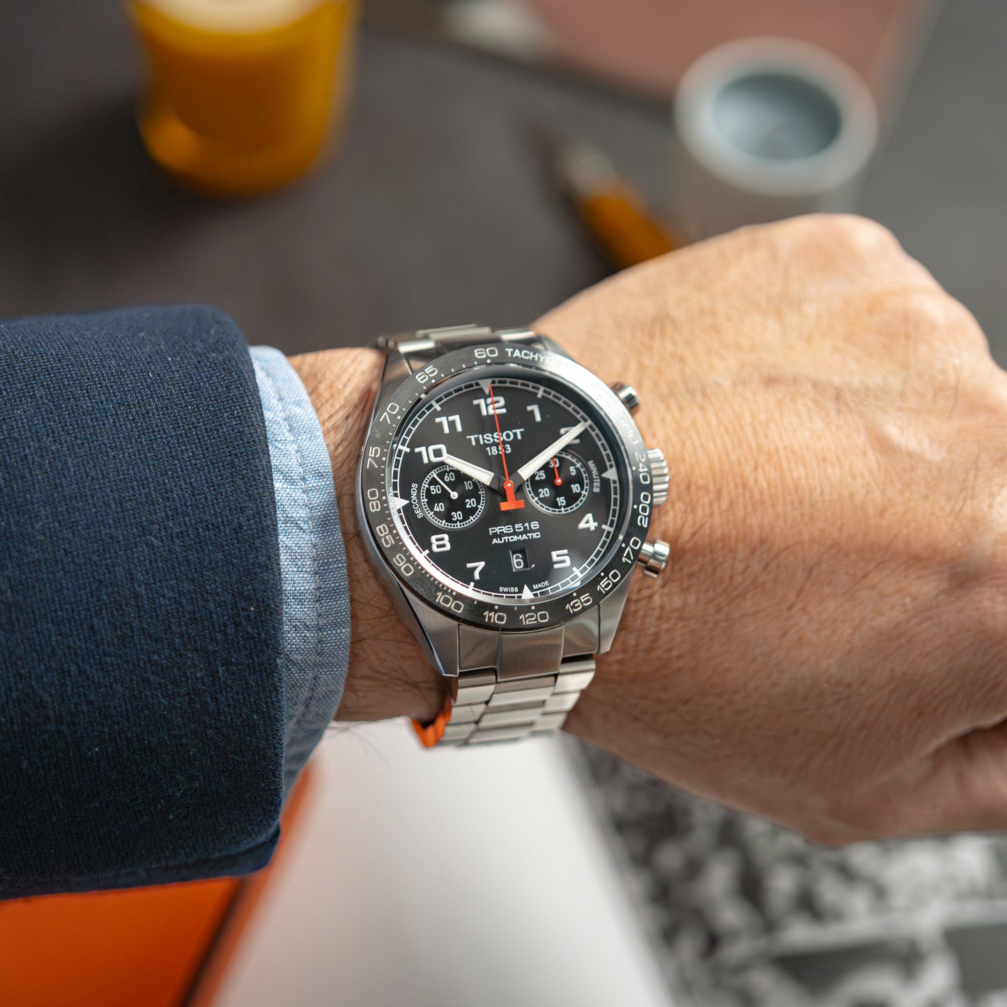 Tissot PRS 516 Automatic Chronograph Black 45mm