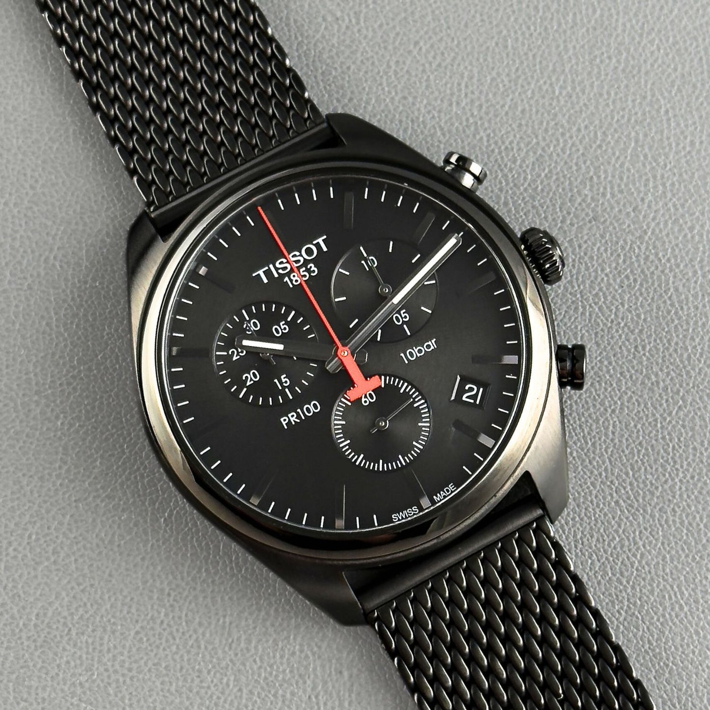 Tissot PR 100 Chronograph Quartz Black Dial 41mm